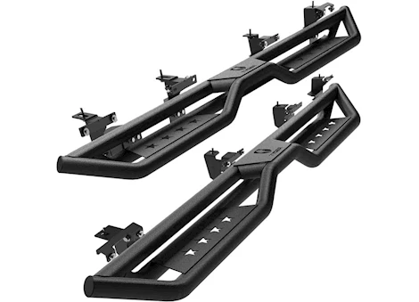 Tyger Auto 20-C GLADIATOR JT STAR STRIDER 4DR RUNNING BOARDS BLACK