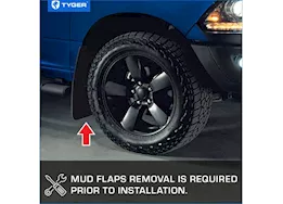 Tyger Auto 21-24 f150 fender flares paintable factory style 4pc textured black