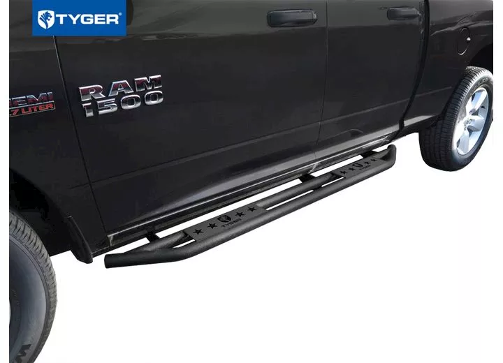 Tyger Auto 09-18 ram 1500/19-c ram 1500 classic 2in star armor 2 textured black nerf bars