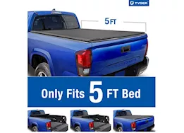 Tyger Auto 05-15 tacoma 5ft fleetside t1 soft roll up truck bed tonneau cover