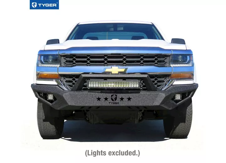 Tyger Auto 16-18 silverado 1500 tyger fury front bumper kit txt black rock crawler