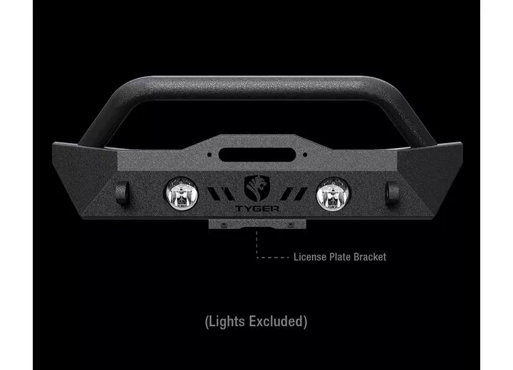 Tyger Auto 07-c wrangler(excl diesel/hybrid)/20-c jt tyger fury short stubby front bumper kit