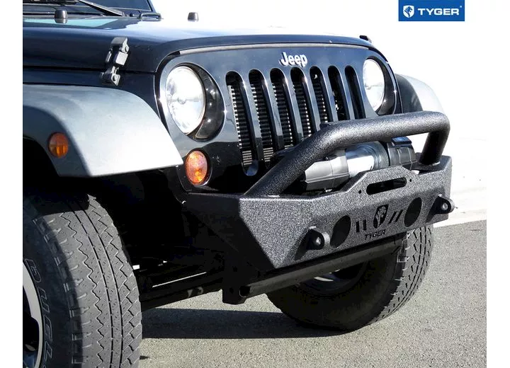 Tyger Auto 07-c wrangler(excl diesel/hybrid)/20-c jt tyger fury short stubby front bumper kit