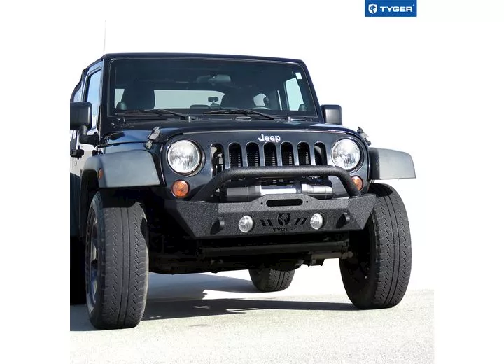 Tyger Auto 07-c wrangler(excl diesel/hybrid)/20-c jt tyger fury short stubby front bumper kit