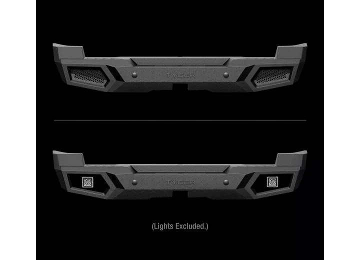 Tyger Auto 07-14 fj cruiser full width black powder coated rear hd bumper