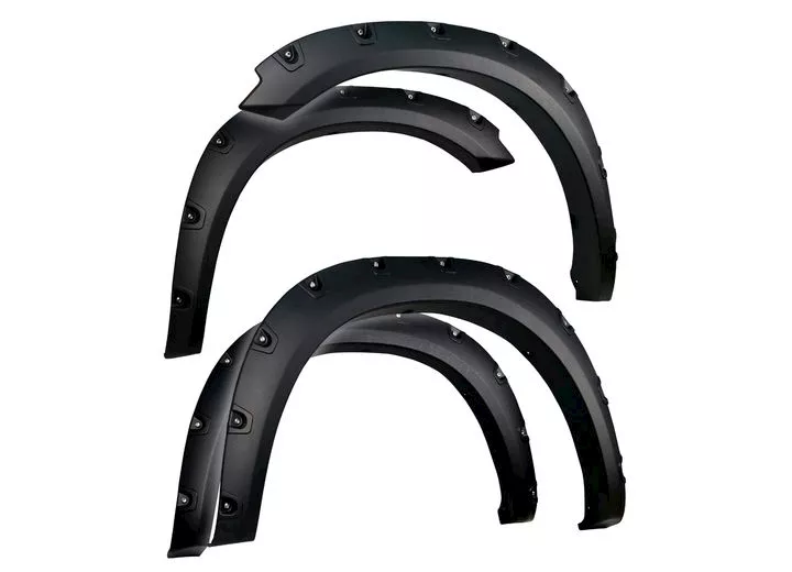 Tyger Auto 09-18 ram 1500 (excl r/t,rebel,warlock)blk rugged-txt pocket style fender flare set,4 piece