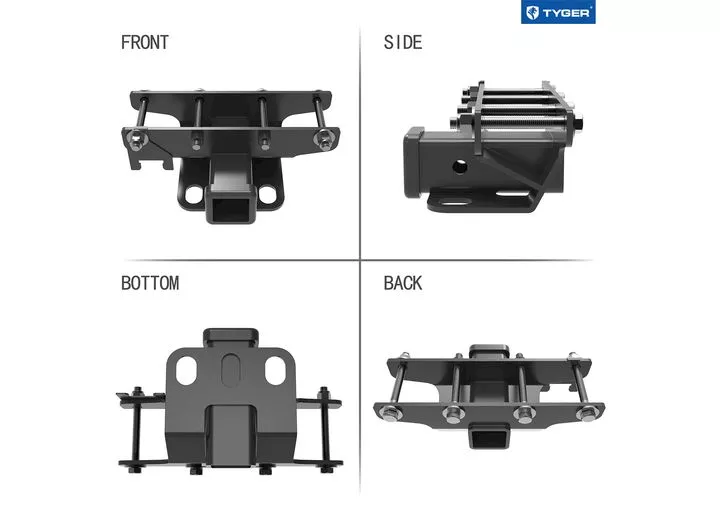 Tyger Auto 18-c wrangler hitch & cover kit factory style 2 in rear receiver hitch tow towing trailer hitch