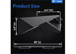 Tyger Auto 19-c silverado/sierra 1500/2500/3500hd crew cab running boards textured black
