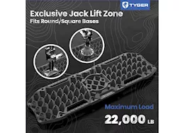 Tyger Auto Universal topo off-road recovery boards extra wide pair set black