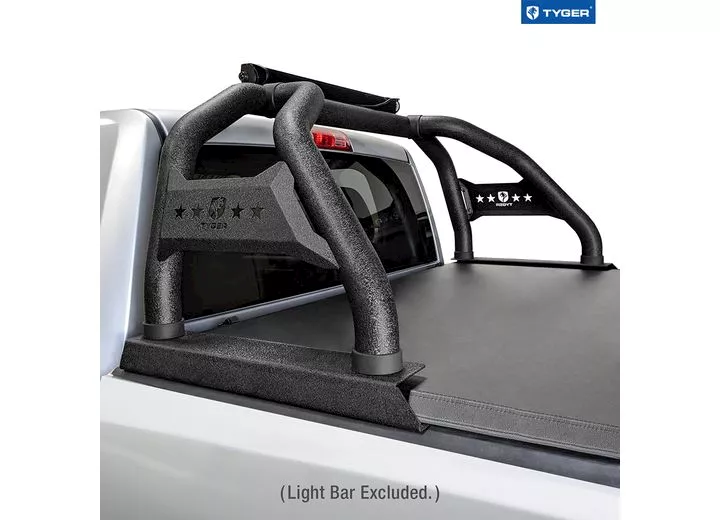 Tyger Auto 15-c silverado/sierra 1500/15-19 silverado/sierra 2500/3500 sport bar txt blk light mount roll bar