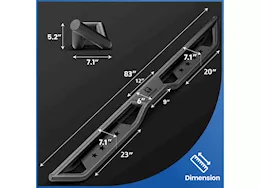 Tyger Auto 20-c gladiator jt star strider 4dr running boards black