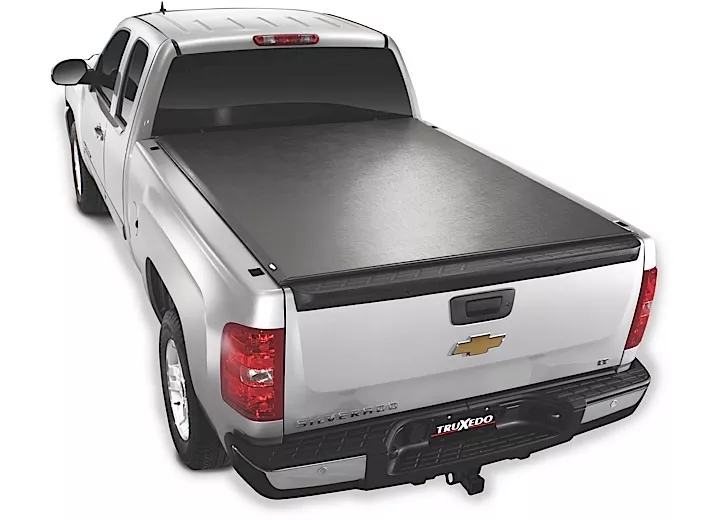 Truxedo 07-13 silverado/sierra dually w/bedcaps 8ft bed lo pro qt soft roll-up tonneau cover