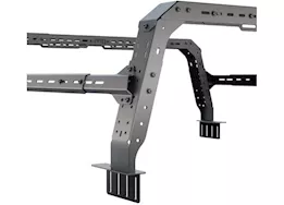 TUWA Pro LLC 04-c nissan titan tuwa pro shiprock height adjustable bed rack with roof rails