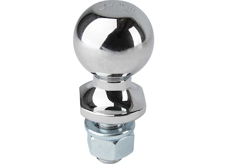 Tow-Rite 1 7/8IN HITCH BALL,1 3/4IN SHANK LENGTH-2K LBS,CHROME