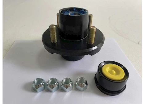 Tow-Rite IDLER HUB 4-4 BC 2K KIT, BEARING 1-1/16IN L44649/L44610, 1/2 STUD, PRE-GREASED - BOXED