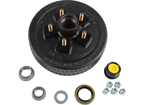 Tow-Rite 10IN BRAKE DRUM 5-4.5 BC 3.5K KIT, 1/2IN STUD - BOXED