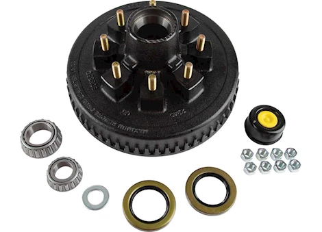 Tow-Rite 12IN BRAKE DRUM 8-6.5 BC 7K KIT, 1/2IN STUD - BOXED