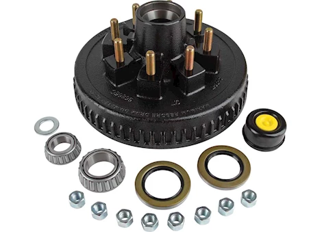 Tow-Rite 12IN BRAKE DRUM 8-6.5 BC 7K KIT, 9/16IN STUD - BOXED