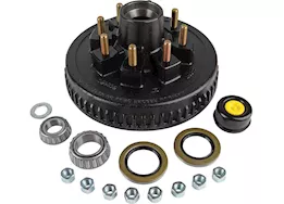 Tow-Rite 12in brake drum 8-6.5 bc 7k kit, 9/16in stud - boxed