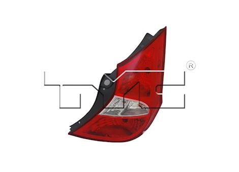 TYC RH TAILLAMP ASSY H/B HYUNDAI ACCENT 2012-2017
