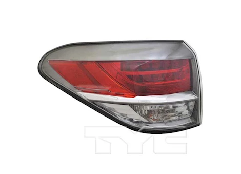 TYC CAPA 13-15 LX RX-350 (CAN BUILT) QTR TAILLAMP ASSY LH