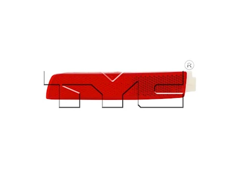 TYC 21 NS ROGUE/13-18 NS SNTRA/09-14 MURNO REAR REFLECTOR ASSY RH