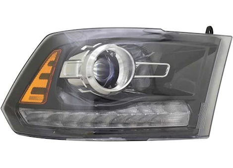 TYC CAPA RH HEADLIGHT ASSY; BLACK DODGE RAM 1500/2500/3500 16-18; 1500 CLASSIC 19-C