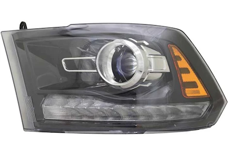 TYC CAPA LH HEADLIGHT ASSY; BLACK DODGE RAM 1500/2500/3500 16-18; 1500 CLASSIC 19-C
