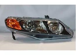 TYC Rh headlamp assy  4dr sedan; incl side marker/park/signal lmps; w/o bulbs or sockets civic 06-08