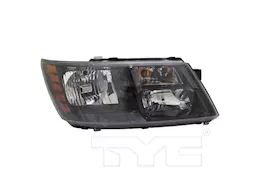 TYC 14-20 dg journey halogen blk trim headlight assy rh