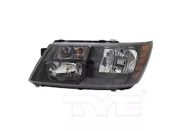 TYC 14-20 dg journey halogen blk trim headlight assy lh