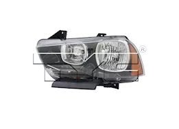 TYC Lh headlamp assy composite halogen; assy dodge charger 2011-2014
