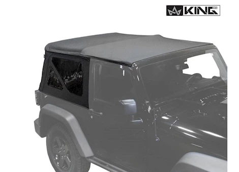 Overland Vehicle Systems 10-18 jeep wrangler jk 2 dr replacement soft top - black diamond Main Image