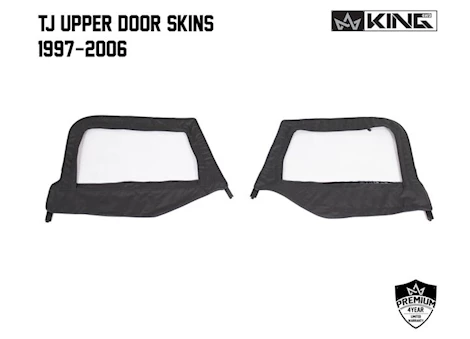 Overland Vehicle Systems 97-06 JEEP WRANGLER TJ REPLACEMENT SOFT UPPER DOORS TINTED - PAIR