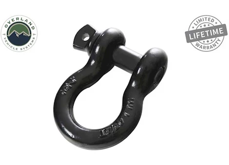 Overland Vehicle Systems Recovery shackle 3/4in 4.75 ton - black Main Image