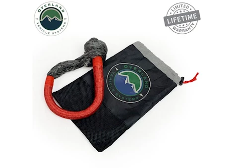 Overland Vehicle Systems SOFT SHACKLE 5/8IN 44,500 LB. W/LOOP & ABRASIVE SLEEVE - 23IN W/STORAGE BAG