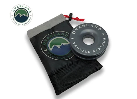 Overland Vehicle Systems RECOVERY RING 4.00IN 41,000 LB. GRAY W/STORAGE BAG