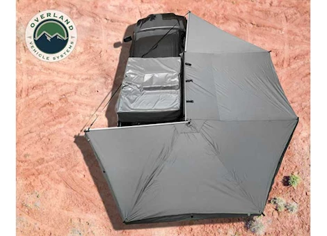Overland Vehicle Systems NOMADIC AWNING 270 AWNING & WALL 1, 2, & 3, MOUNTING BRACKETS - PASSENGER SIDE