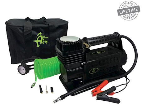 Overland Vehicle Systems EGOI AIR COMPRESSOR SYSTEM 5.6 CFM WITH STORAGE BAG, HOSE & ATTACHMENTS UNIVERSAL