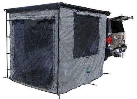 Overland Vehicle Systems HD NOMADIC 2.0 AWNING ROOM ENCLOSURE, GREY BODY, GREEN TRIM (4 WALLS & FLOOR)