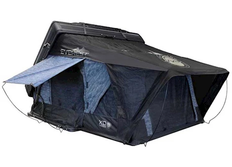Overland Vehicle Systems XD EVEREST 2 - CANTILEVER ALUMINUM ROOF TOP TENT, 2 PERSON, GREY BODY & BLACK RA
