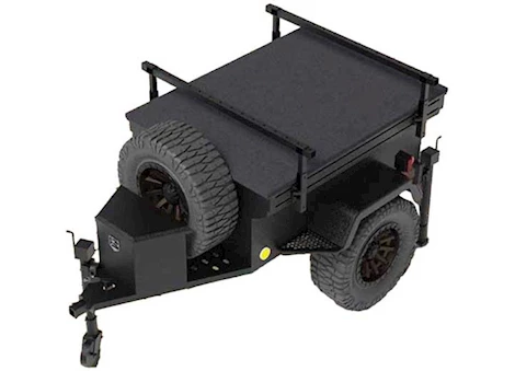 Overland Vehicle Systems OFF ROAD TRAILER - MILITARY STYLE (WHEEL/TIRES NOT INCLUDED)(FITS UP TO 35" TIRE)(5x5 bolt pattern)