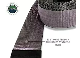 Overland Vehicle Systems Tow strap 20,000 lb. 2in x 30ft gray w/black ends & storage bag