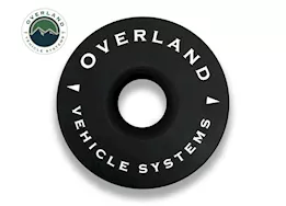 Overland Vehicle Systems Recovery ring 6.25in 45,000 lb. black w/storage bag