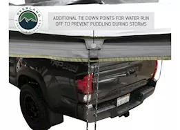 Overland Vehicle Systems Nomadic awning 270 - dark gray cover w/black transit cover passenger side & brac