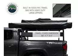 Overland Vehicle Systems Nomadic awning 270 - dark gray cover w/black transit cover passenger side & brac