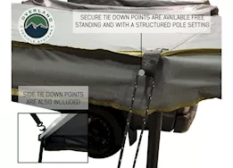 Overland Vehicle Systems Nomadic awning 270 - dark gray cover w/black transit cover passenger side & brac