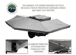 Overland Vehicle Systems Nomadic awning 270 awning & wall 1, 2, & 3, mounting brackets - driverside
