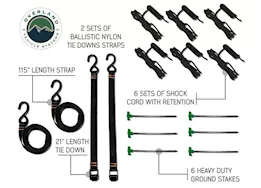 Overland Vehicle Systems Nomadic awning 270 awning & wall 1, 2, & 3, mounting brackets - driverside