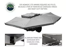 Overland Vehicle Systems Nomadic awning 270 awning & wall 1, 2, & 3, mounting brackets - passenger side
